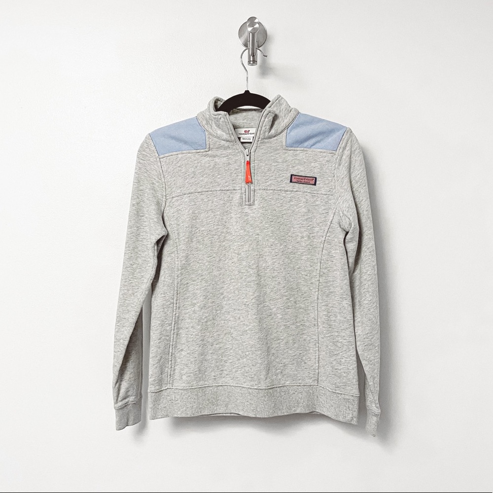 Vineyard Vines Oxford Shep Shirt Gray Blue XS